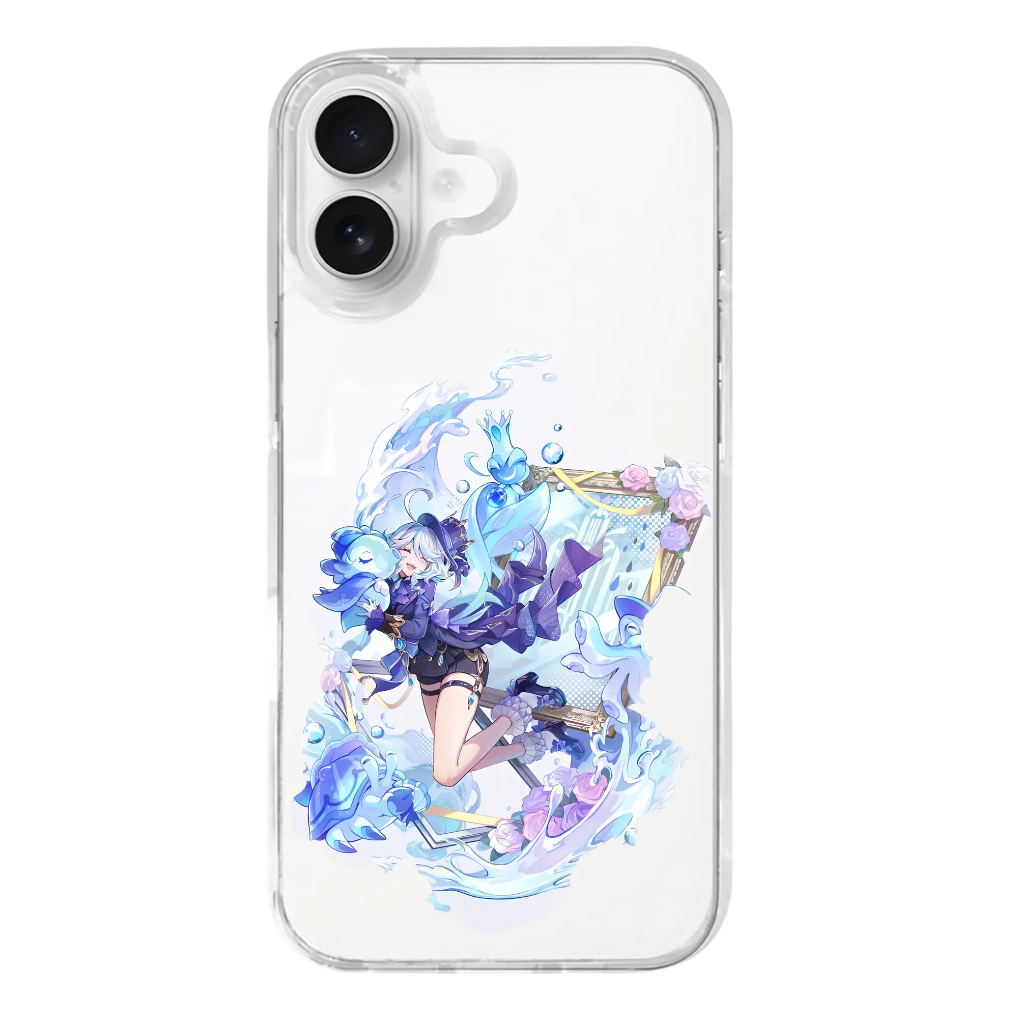 原 神 グッズ フリーナ - iPhone 17シリーズ 透明スマホケース – 薄型・耐衝撃・精密フィット保護カバー